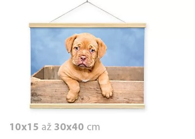 Foto s dřevěnou lištou