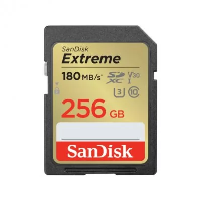 SanDisk Extreme 256 GB SDXC Memory Card 180 MB/s