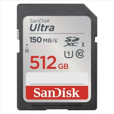 Sandisk Ultra 512 GB SDXC Memory Card 150 MB/s